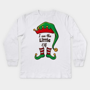 We Are The Elf Family Of Christmas Matching Kids Long Sleeve T-Shirt